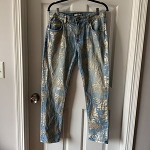 7 For All Mankind - jeans, with a splatter of gold   design. Really cute!